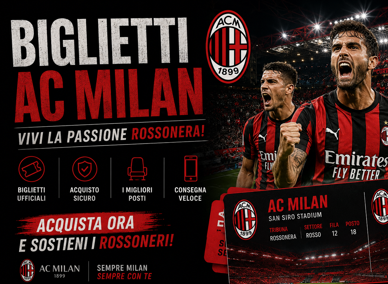 Acquista Biglietti per le partite del Milan